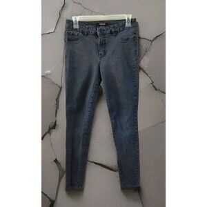 Refuge Jeans Womens Size 8 Faded Black Stretch Denim Taper Leg 5 Pocket Pants